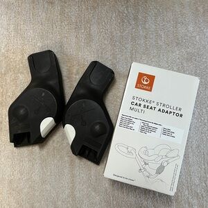 Black Stroller Car Seat Adapter